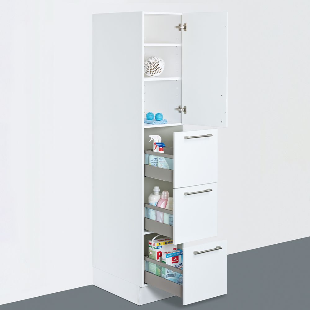 Tall cupboard with drawers